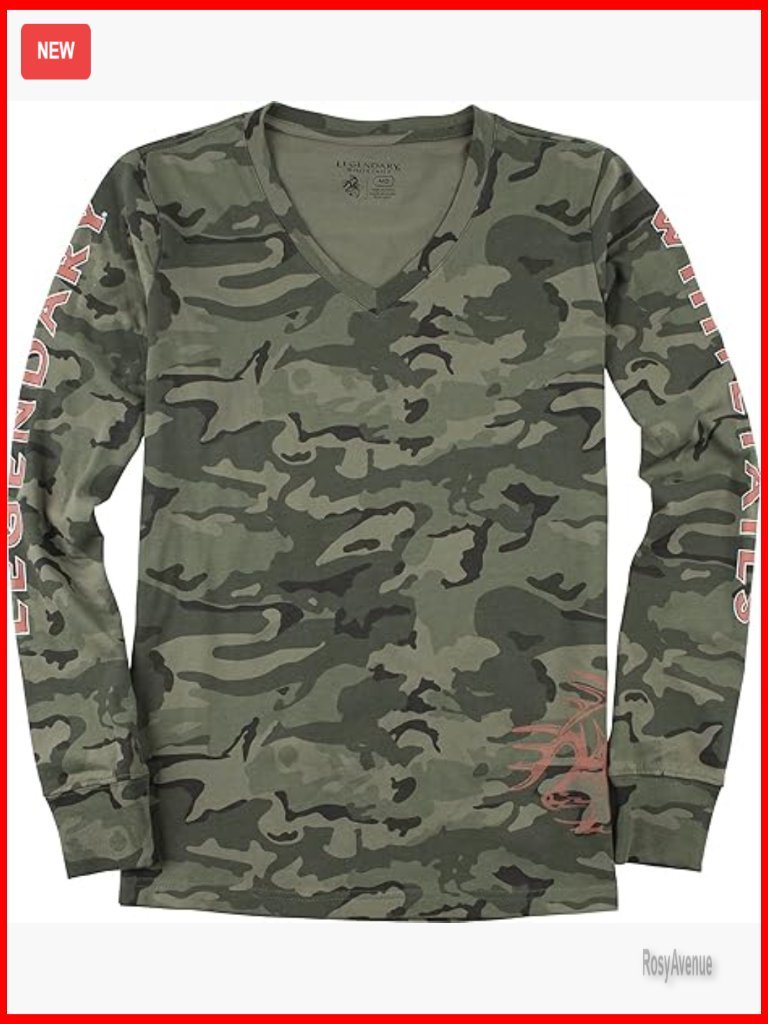 Athletic Fit Long Sleeve V-Neck T-Shirt, 100% Cotton, Ribbed Cuffs